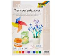 Folia 87409 - Transparent Paper A4 115 g 10 Sheets Assorted Colours