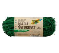 Folia 9058 Raffia Fir Green 1 Bundle of 50 g Natural Straw Blend Twine Ideal for