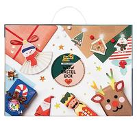 folia 923 - Wow Craft Box Feliz Navidad, Kit de Manualidades 133 Piezas con Papel, cartón, Pegatinas, Accesorios e Instrucciones