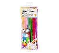 folia 93501 - Juego de Alambre de Chenilla Arco Iris para niños y Adultos, Bolsa resellable con Muchos Utensilios para Crear pequeñas Figuras de Chenilla