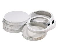 Folia 995 - Queso KartonProfis, diámetro, 15.3 cm, 10 Pares, Color Blanco