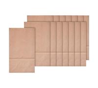 folia Bolsas de papel con base de bloque, 120 x 60 x 210 mm, color natural