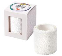 Folia - Borde decorativo para decoración de flores, color blanco y negro
