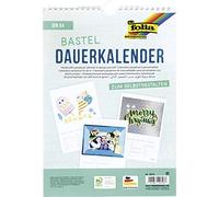 Folia Bringmann- Calendario de Manualidades Folia A4 Blanco para Personalizar Pared Creativo, DIN, Color (2313)