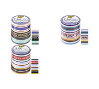 folia Cinta adhesiva decorativa Washi Stripes Neon II, juego de 3, recibirás 1 paquete, contenido del paquete: 3 unidades