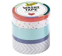 Folia Cinta Washi, Naranja neón, Papel de arroz, Juego de 5, Ideal Decorar, Colorido, Talla única, 50