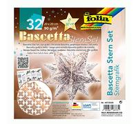 Folia 'Folia 407/2020 Bascetta bltter plegable para de estrella, 200 x 200 mm, weiá/cobre