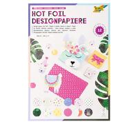 folia Hotfoil II 11649 - Papel de diseño (DIN A4, 165 g/m², 12 Hojas, Papel ilustrado aplicación de lámina Caliente)