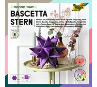 Folia Kit para Hacer Estrellas Folia 836/3030 Bascetta, Color Azul, Morado, 15 x 15 cm
