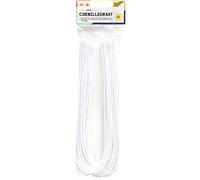 folia- Alambre de Chenilla, 10 Piezas en Blanco, diámetro 8 mm y 50 cm de Largo, Ideal para niños para Manualidades Animales, Figuras y Otras Formas, Color (MAX Bringmann KG 77800)