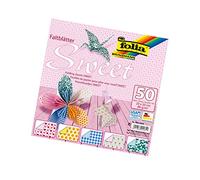 Folia papiroflexia/Origami Papel de 80 G/m², 50 unidades, varios diseños , color/modelo surtido
