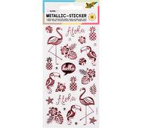 Folia - Pegatinas metálicas, ideales para decorar tarjetas de felicitación, manualidades y scrapbooking, carbón, talla única