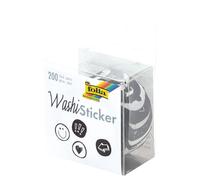 folia 26507 - Pegatinas Washi Doodle precortadas de papel de arroz, 200 unidades en rollo, ideales para decorar y decorar