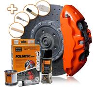 Foliatec 2167 Set Pintar Alicates Freno Altos Temperaturas Naranja Tuning Coche