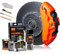 Foliatec 2183 Set Pintar Alicates Freno Altos Temperaturas Naranja Tuning Coche