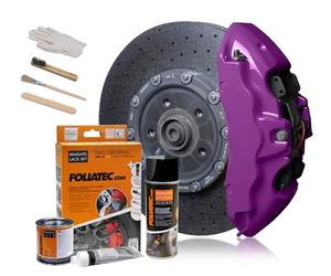 Foliatec Juego de pintura para pinzas de freno, Deep Violet, juego de 7 piezas
