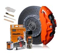 Foliatec Juego de pintura para pinzas de freno, Flame Orange, juego de 7 piezas