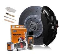 Foliatec Juego de pintura para pinzas de freno, Midnight Black, juego de 7 piezas