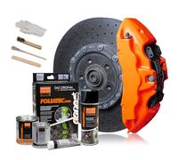 Foliatec Juego de pintura para pinzas de freno, Neon Orange, juego de 10 piezas