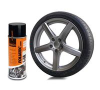Foliatec Película pulverizable para llantas de coche, pintura en aerosol, lata despegable, buena cobertura, Gunmetal Grey Metallic Mat, 1 x 400 ml
