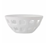 Foligno - Cuenco decorativo (gres), color blanco