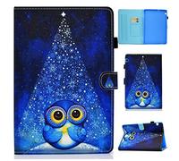 Folio Funda para Huawei MediaPad T5 10 - Slim Fit Carcasa de Cuero Sintético con Función de Soporte para Huawei MediaPad T5 10.1 Pulgadas, Búho de Color