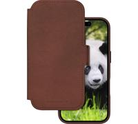 Folio Lynge MagSafe iPhone 17 bronceado oscuro