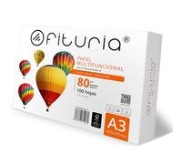 Folios A3, Papel Multiusos para Impresora y Fotocopiadora, Papel Blanco para Entornos Laborales y Uso Doméstico, Hojas din A3 80g/m², Paquete de Folios - Ofituria (100 hojas)