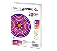 Folios A4 200g 200 hojas, Papel Multiusos para Impresora, para Impresoras Laser y de Inyección, Fotocopiadora, Fax, Uso Oficina y Material Escolar, Paquete m-office (200 Hojas 200g)