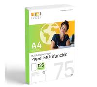 Folios A4 75gr, Papel para Impresora Láser e Inkjet, Papel Blanco para Imprimir, Escribir o Dibujar, Hojas DIN A4 210x297mm Uso Profesional, Paquete de Folios para Oficina y Hogar - SIDI (75gr, 125h)