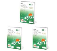 Folios a4 80gr 50 hojas, Papel Multiusos para Impresora, Folios para Impresoras Láser y de Inyección, Fotocopiadora, Para uso Oficina, Material Escolar, Paquete de folios - Ofituria (80gr, 50h)