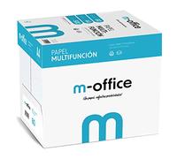 Folios A4 80gr, Caja de 5 paquetes de 500 hojas, Papel Multifunción para Impresora Inkjet y Láser, Hojas A4 210 x 297 mm Ideales para la Oficina como para el Hogar · m-office (2500 hojas)