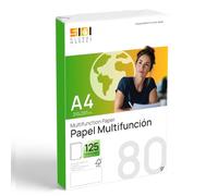 Folios A4 80gr, Papel para Impresora Láser e Inkjet, Papel Blanco para Imprimir, Escribir o Dibujar, Hojas DIN A4 210x297mm Uso Profesional, Paquete de Folios para Oficina y Hogar - SIDI (80gr, 125h)