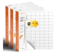Folios A4 de Etiquetas Adhesivas Blancas, Crea tus Pegatinas Personalizadas para cualquier Superficie, Papel A4 Adhesivo Seguro, Etiqueta Adhesiva para Imprimir - Ofituria (72 por hoja, 300h)