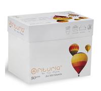 Folios A4, Papel Multiusos para Impresora y Fotocopiadora, Papel A4 Blanco para Entornos Laborales y Uso Doméstico, Folios din A4 80g/m², Paquete de Folios - Ofituria (2500 hojas - 1 caja)
