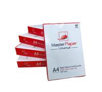 FOLIOS PAPEL MASTERPAPER UNIVERSAL BLANCO A4 1000 HOJAS O CAJA COMPLETA 5 PACK 2500HOJAS Certificación PEFC Papel Multiusos para Impresora Inkjet, Láser y Fotocopiadora, Ideal para Oficina, Hogar y