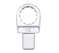 Folisila Llave de vaso con adaptador de llave dinamométrica de boca abierta, vaso de 9x12 mm (15 mm) 7421-15W