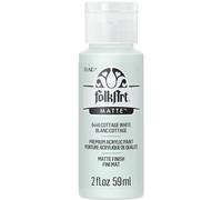 Folk Art Acrylic Paint FOLKART Pintura acrílica White 6446, 57 ml, Cottage Blanco, 2 Fl Oz (Pack of 1), 2