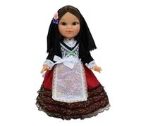 Folk Artesanía Muñeca colección Regional 25 cm. Vestido típico Cartagenera Cartagena Murcia, Fabricada en España Muñecas