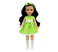 Folk Artesanía Muñeca Mari's Original 41 cm. colección Vidal Rojas Dolls Vestido Lunares, Fabricada en España.