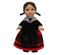 Folk Artesanía Muñeca Regional colección de 25 cm con Vestido típico Alcarreña La Alcarria Guadalajara España.