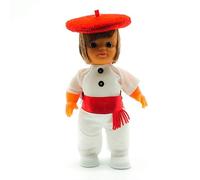 Folk Artesanía Muñeco Regional colección de 15 cm con Vestido típico Vasco San Fermines Pamplona España