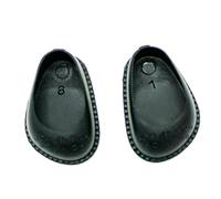 Folk Artesanía Par Zapatos Calidad muñecas maniquí tamaño Mediano, Ideales muñeca clásica 33 cm, Medidas 4.2 x 2.7 cm. En Colores a Elegir. Fabricado en España (Negro)