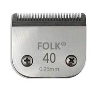 Folk Cabezal Cuchillas Intercambiable Serie A5 peluquería Canina, Serie Wahl, Andis, Aesculap, Moser, Oster, Liveryman, GTS (C - Size #40-0.25mm)