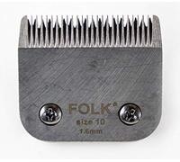 Folk Cabezal de Cuchilla Size 10 de la Serie A5 - Nº10 - De Corte Corto a 1,6 mm Cuchilla Acero. Peluqueria Canina