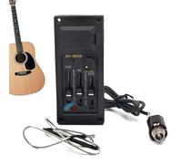 Folk Classic Guitarra Pickup - EQ-505 3-Band EQ Recogida de guitarra acústica - Material ABS | 4 ecualizador de 3 bandas 120g, para uso de guitarra acústica y eléctrica-acústica