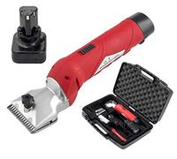 Folk Esquiladora de Animales B6-LA, 12V 250W - Caballos, mulos, Perros Grandes, Gatos (D- + 1 batería de 4000 mAh)