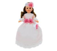 FOLK Muñeca colección Sintra 40 cm. Modelo 2023 100% Vinilo Vestido Largo comunión o Fiesta Lujo edición Especial Limitada Zapatos Piel. Fabricada en España.