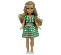 FOLK Muñeca Naia Vidal Rojas Dolls Original 41 cm. 100% vinilocon Vestido Transparencias de diseño edición Especial Limitada. Fabricada en España