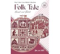 Folk Tale Series: Hansel and Gretel -Set of 10-: One-Color Cross-Stitch Journey Through a Classic Story